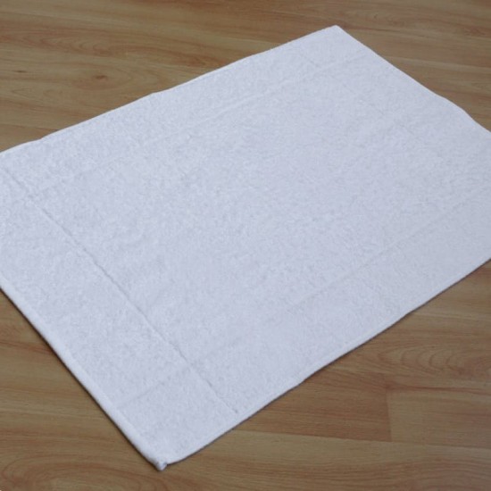 White Imperfect Hotel Snag Free Bath Mat