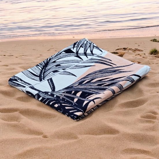 Summer Palm Cotton Beach Towel