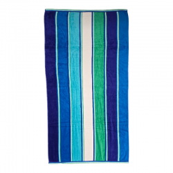 Panama Stripe Luxurious Velour Beach Towel