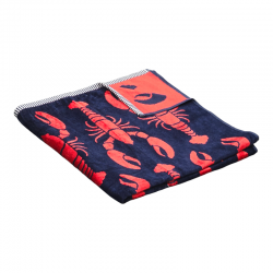 Lobster Luxurious Velour Beach Towel