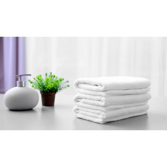 Bundle of 20 White Bath Towels